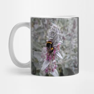 Bumblebee on Lambs Ear Flower Mug